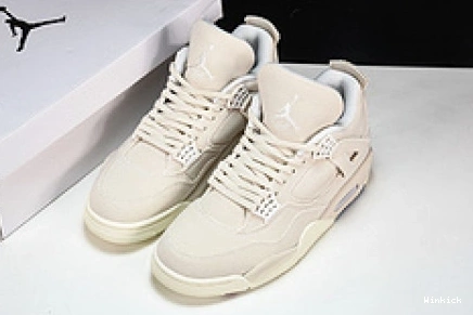 Blank Retro Jordan DQ4909-100 4 Canvas 1117